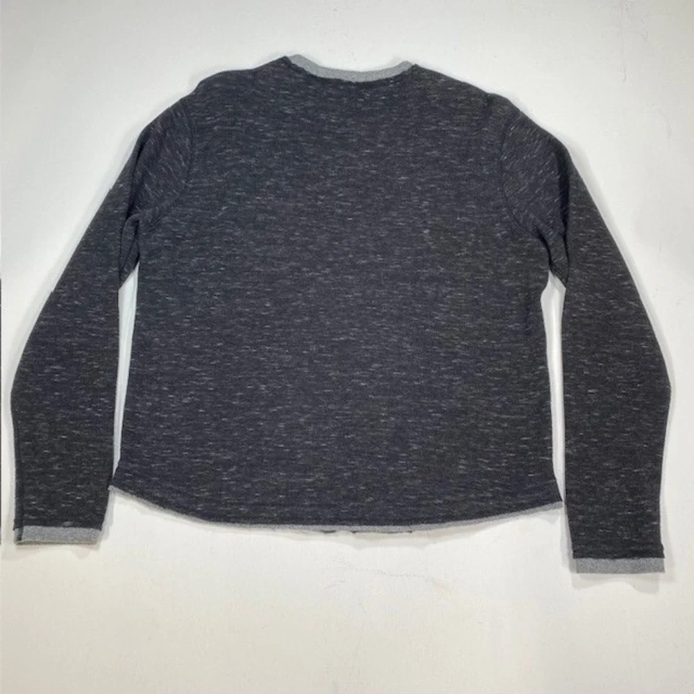 Carbon 2 Cobalt Mens Charcoal Heathered Thermal Knit‎ Long Sleeve Shirt Size M